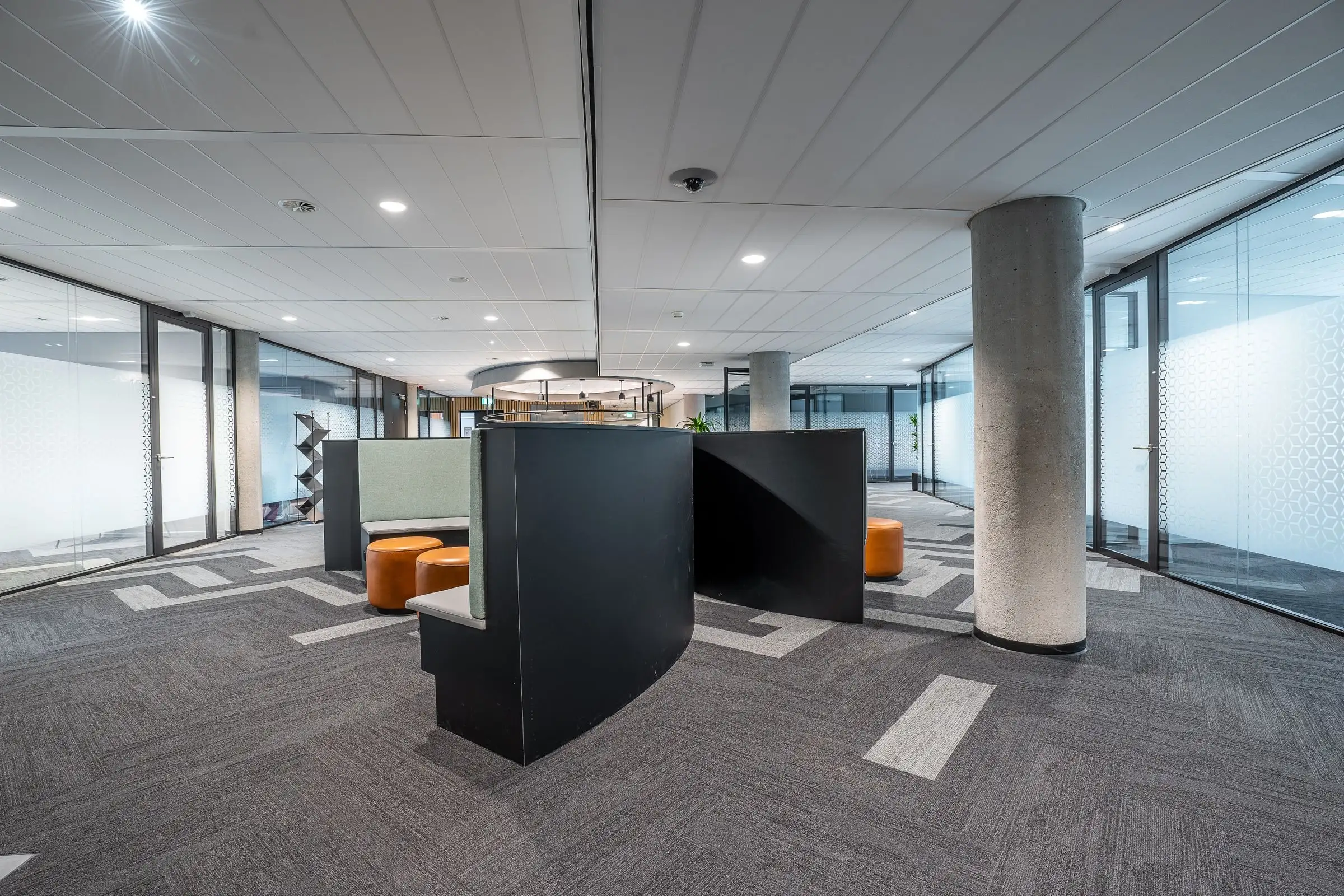 Open-plan modern office interior